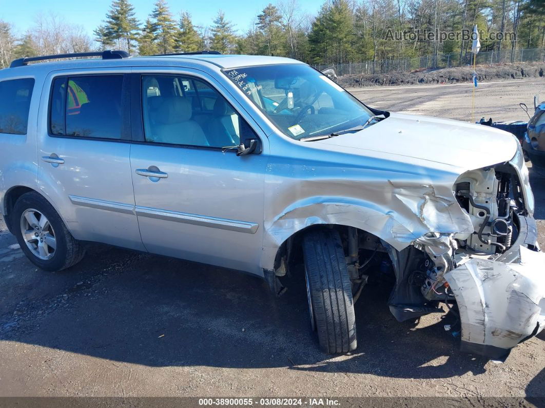 2009 Honda Pilot Ex-l Silver vin: 5FNYF48549B035079