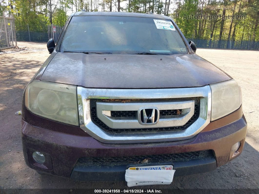 2009 Honda Pilot Ex-l Maroon vin: 5FNYF48559B037052