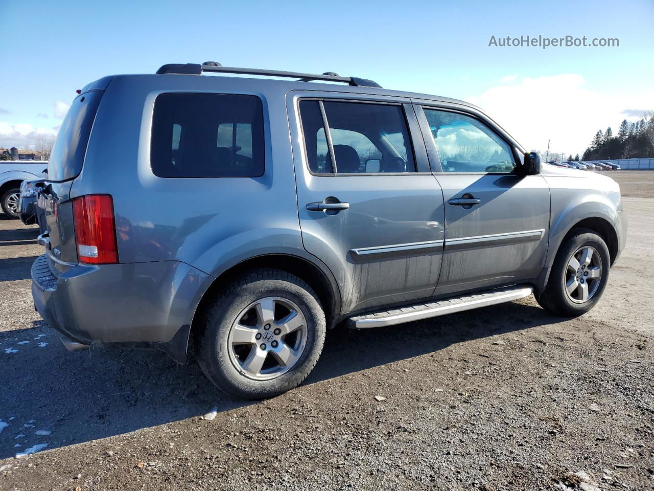 2009 Honda Pilot Exl Gray vin: 5FNYF48559B500887