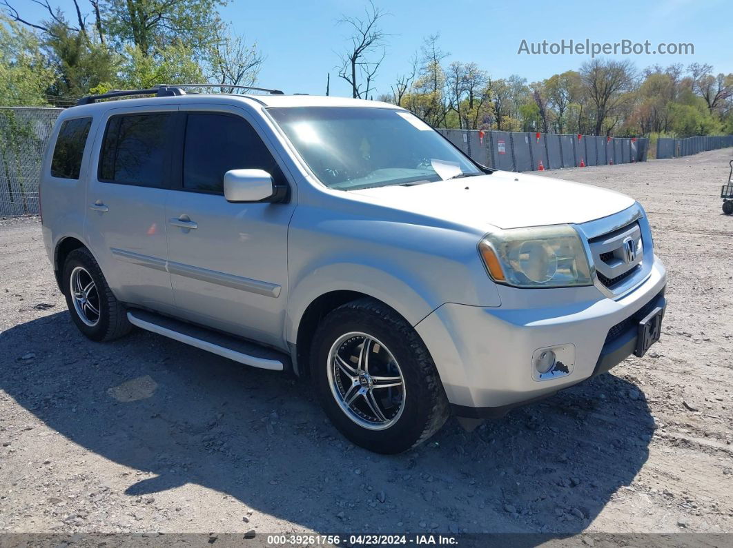 2009 Honda Pilot Ex-l Silver vin: 5FNYF48569B009342