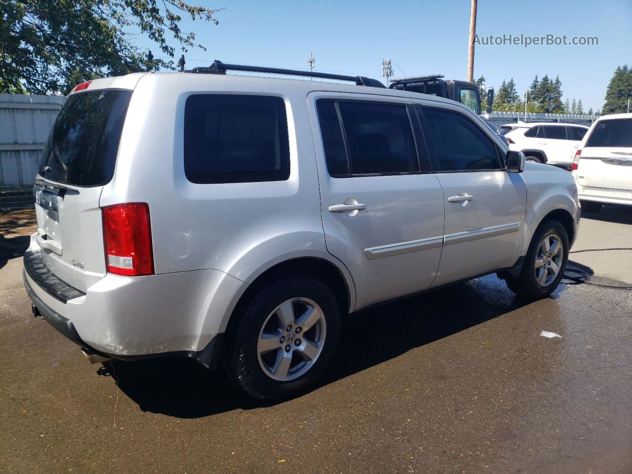 2009 Honda Pilot Exl Silver vin: 5FNYF48569B039831