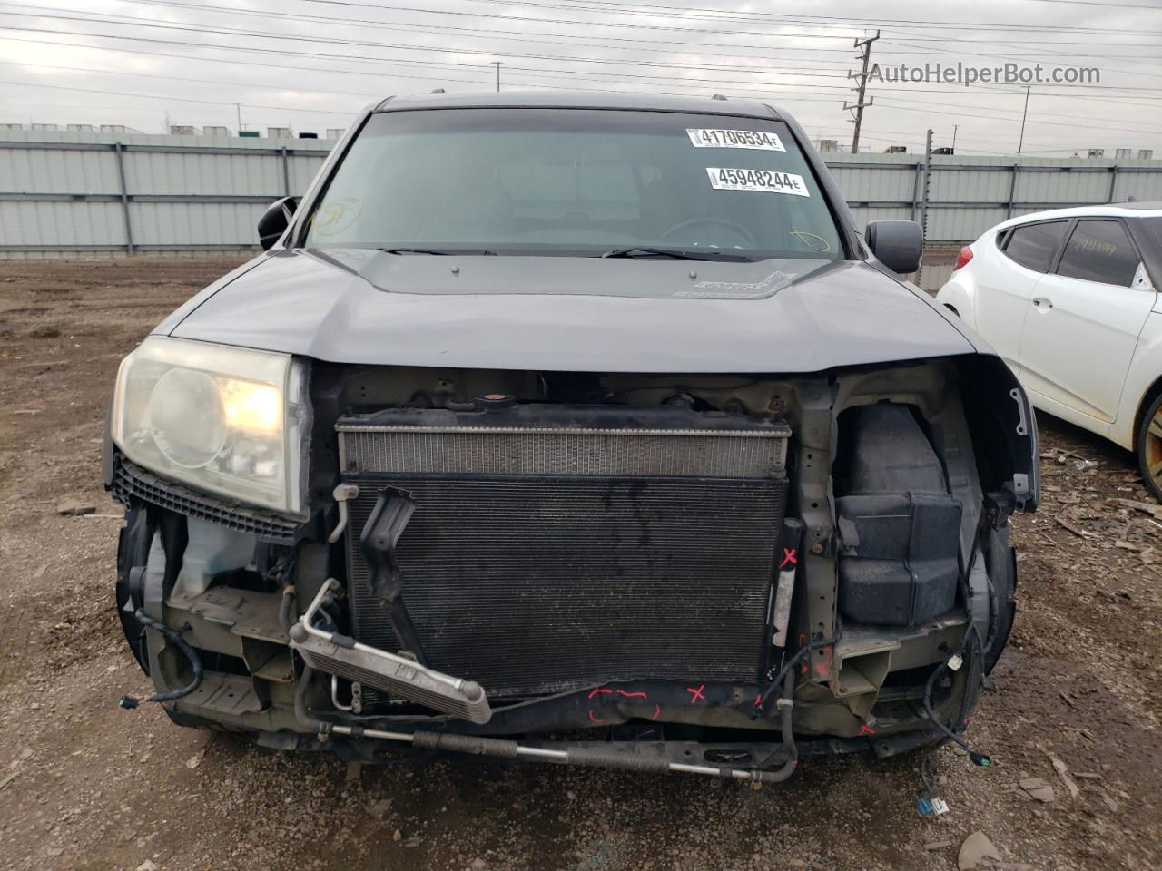 2009 Honda Pilot Exl Gray vin: 5FNYF48569B041384