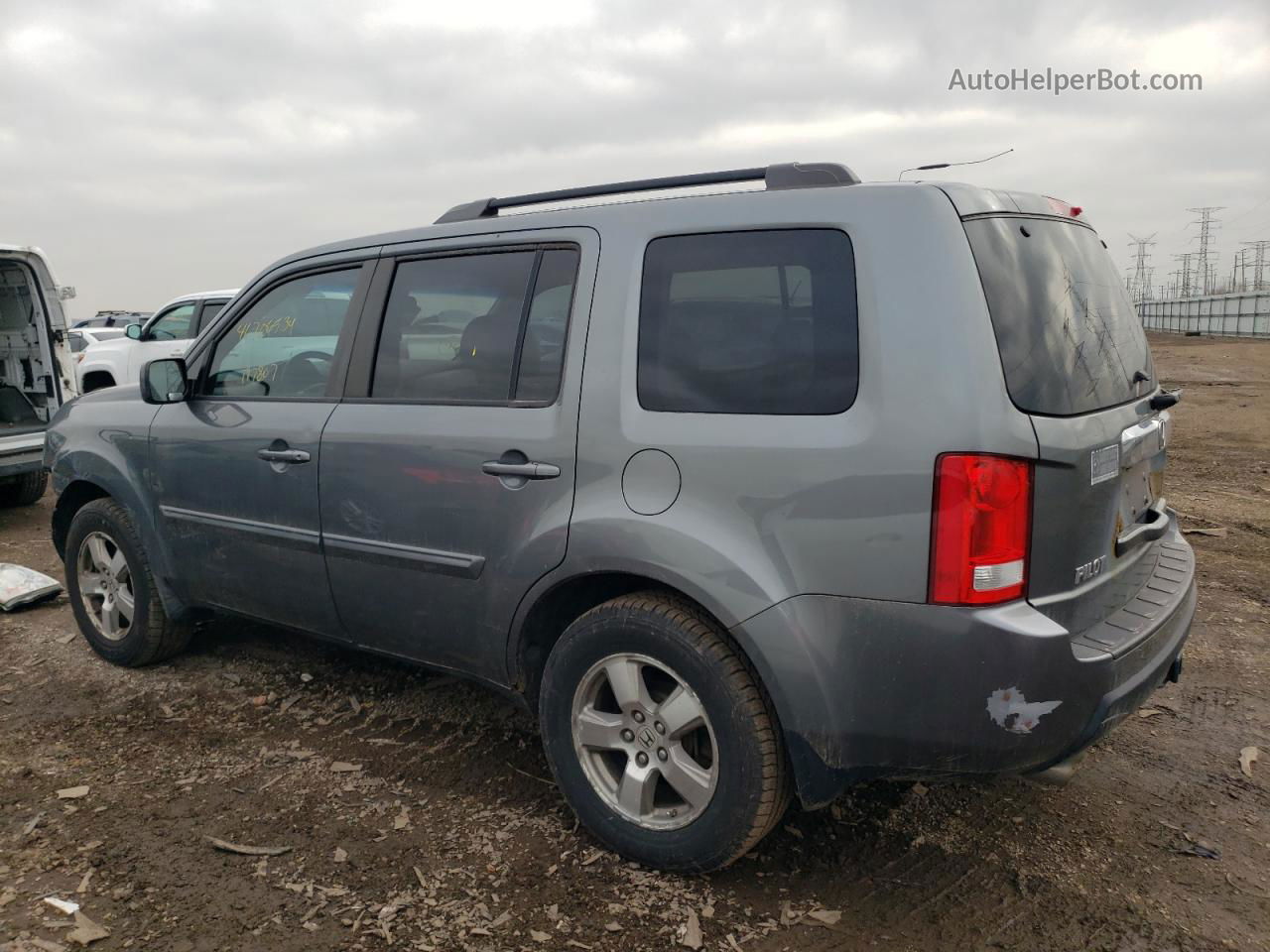 2009 Honda Pilot Exl Gray vin: 5FNYF48569B041384