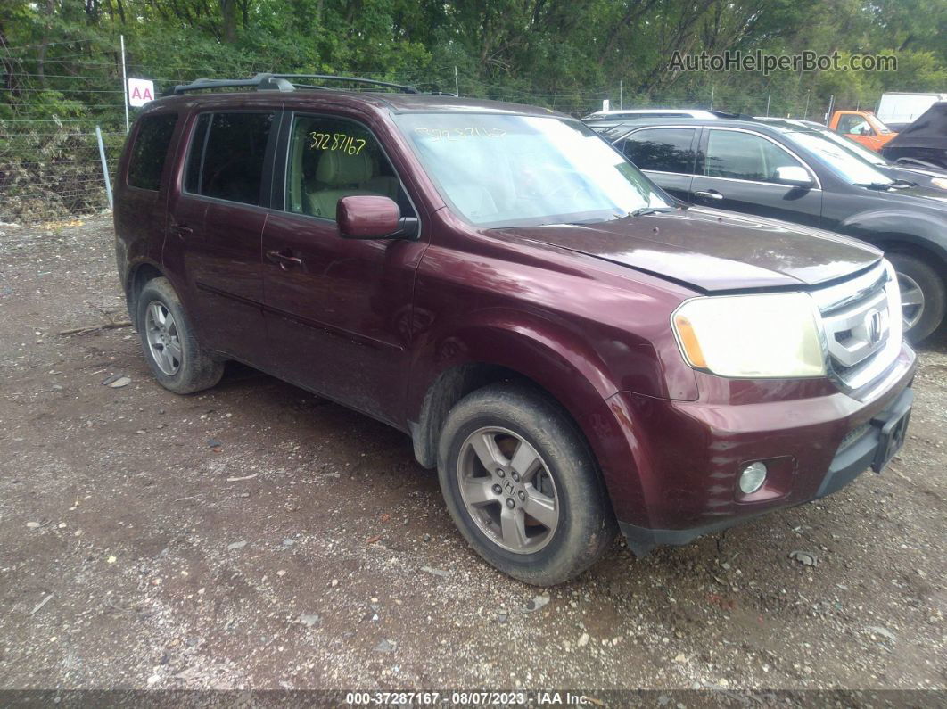 2009 Honda Pilot Ex-l Purple vin: 5FNYF48579B008734