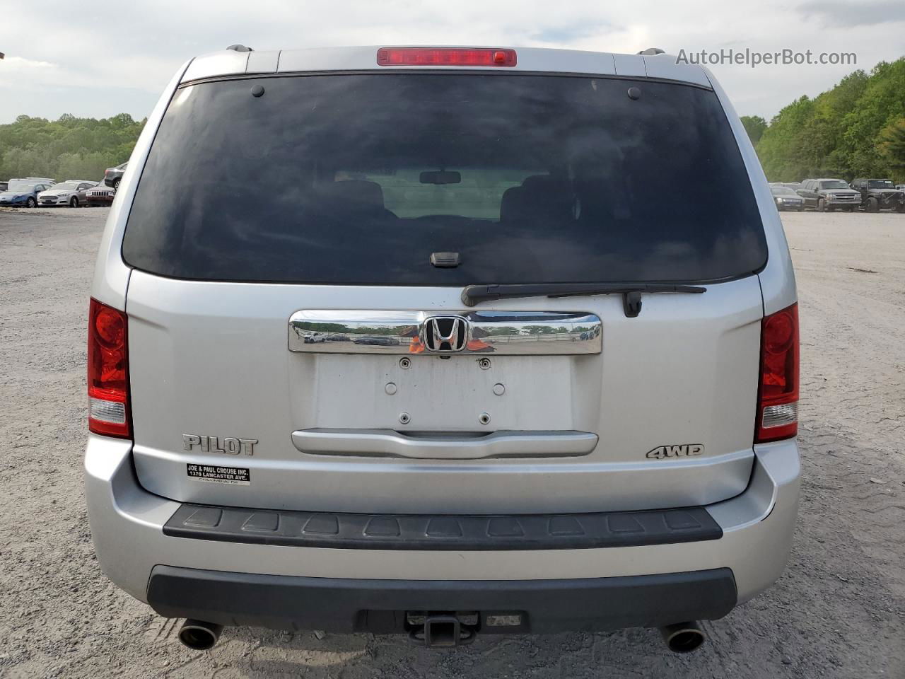 2009 Honda Pilot Exl Silver vin: 5FNYF48579B031821