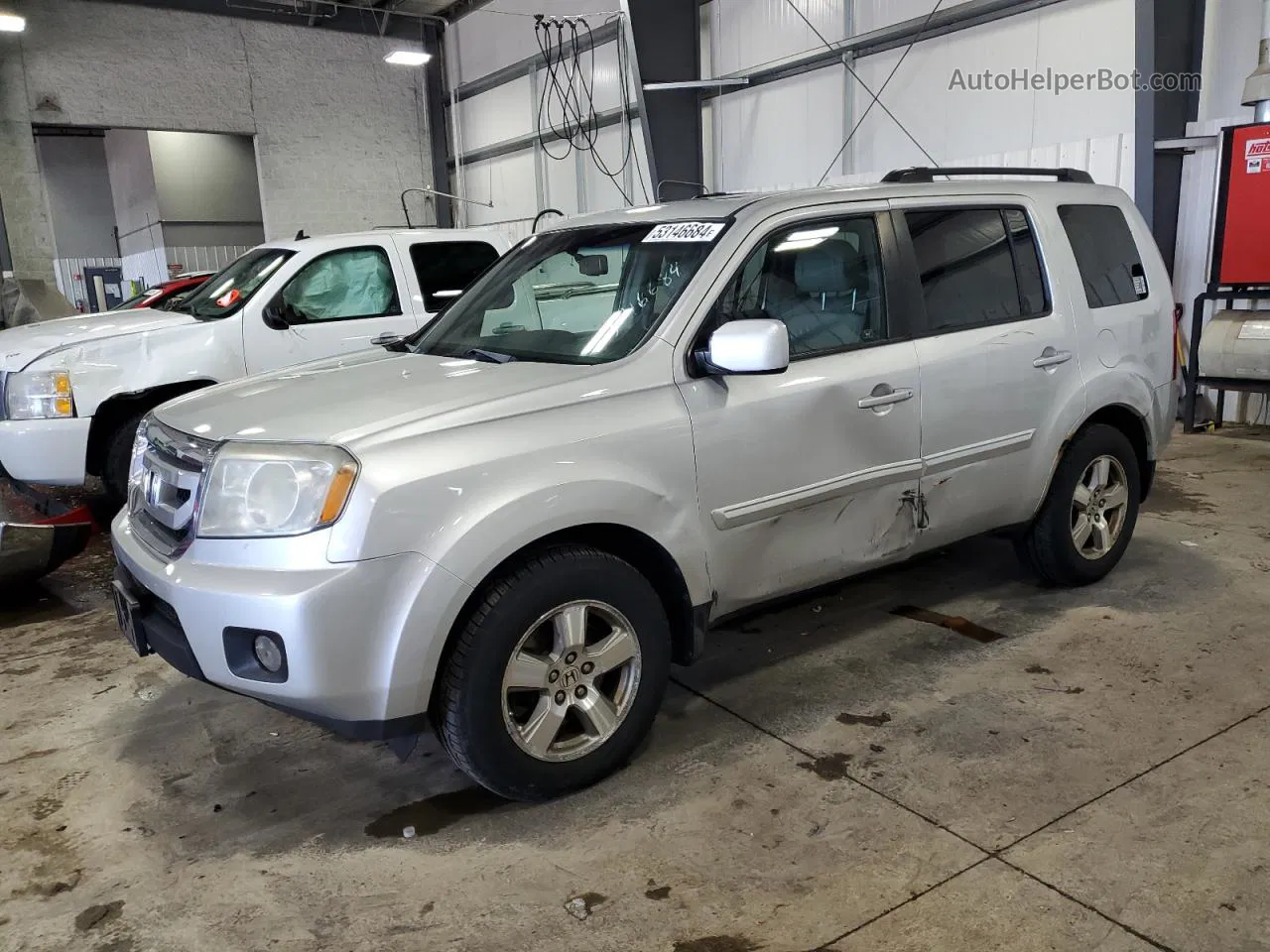 2009 Honda Pilot Exl Silver vin: 5FNYF48579B053219