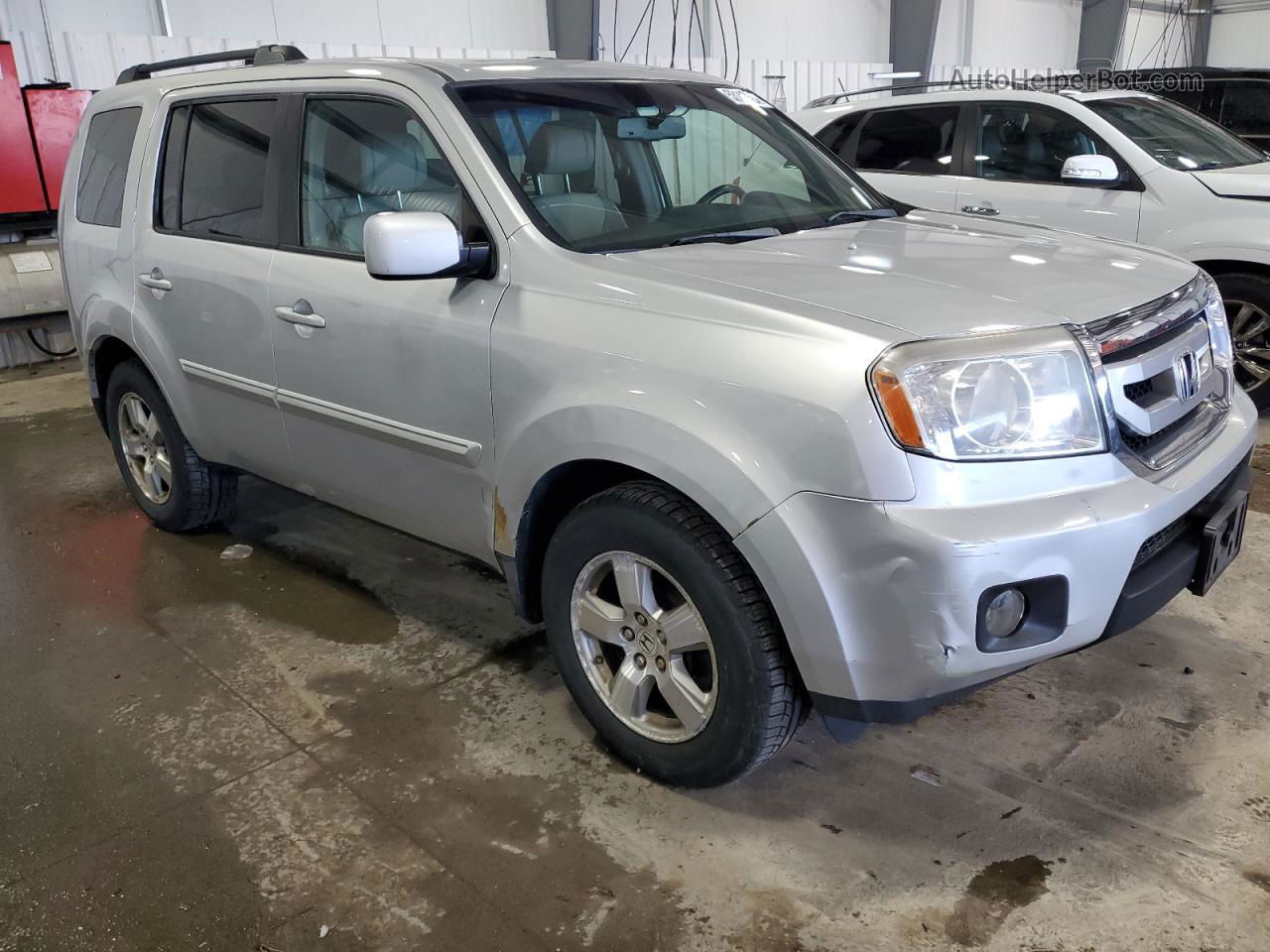 2009 Honda Pilot Exl Silver vin: 5FNYF48579B053219