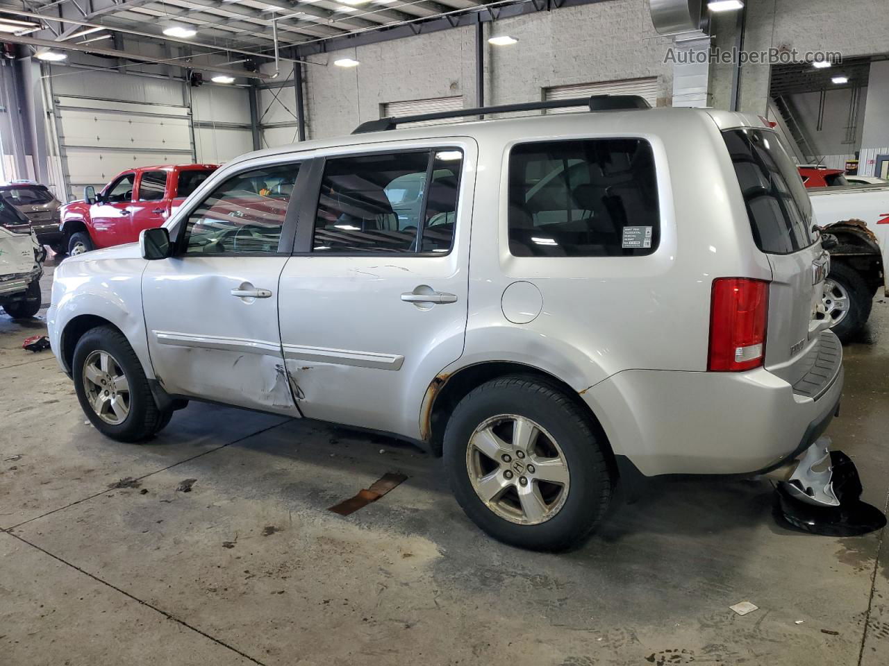 2009 Honda Pilot Exl Silver vin: 5FNYF48579B053219