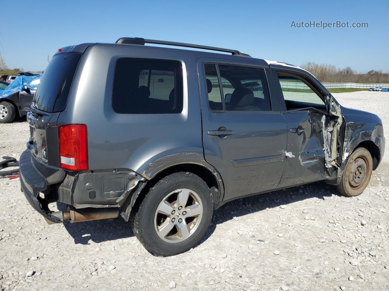 2009 Honda Pilot Exl Gray vin: 5FNYF48589B023422