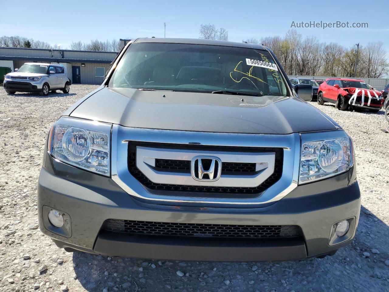 2009 Honda Pilot Exl Gray vin: 5FNYF48589B023422