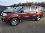 2009 Honda Pilot Exl Burgundy vin: 5FNYF48589B029334