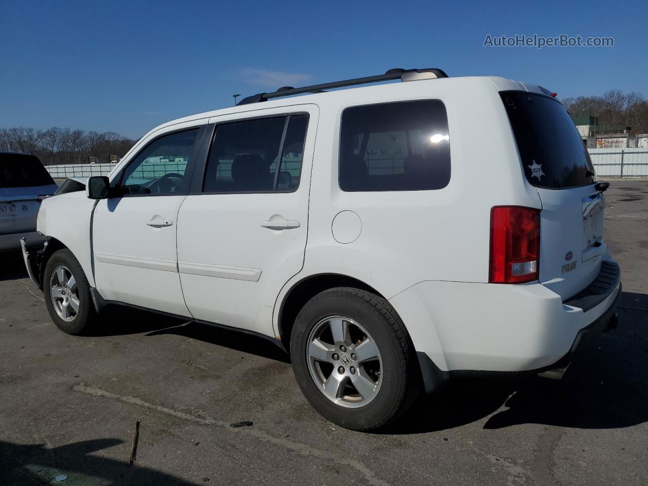 2009 Honda Pilot Exl White vin: 5FNYF48589B051771