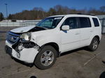 2009 Honda Pilot Exl White vin: 5FNYF48589B051771