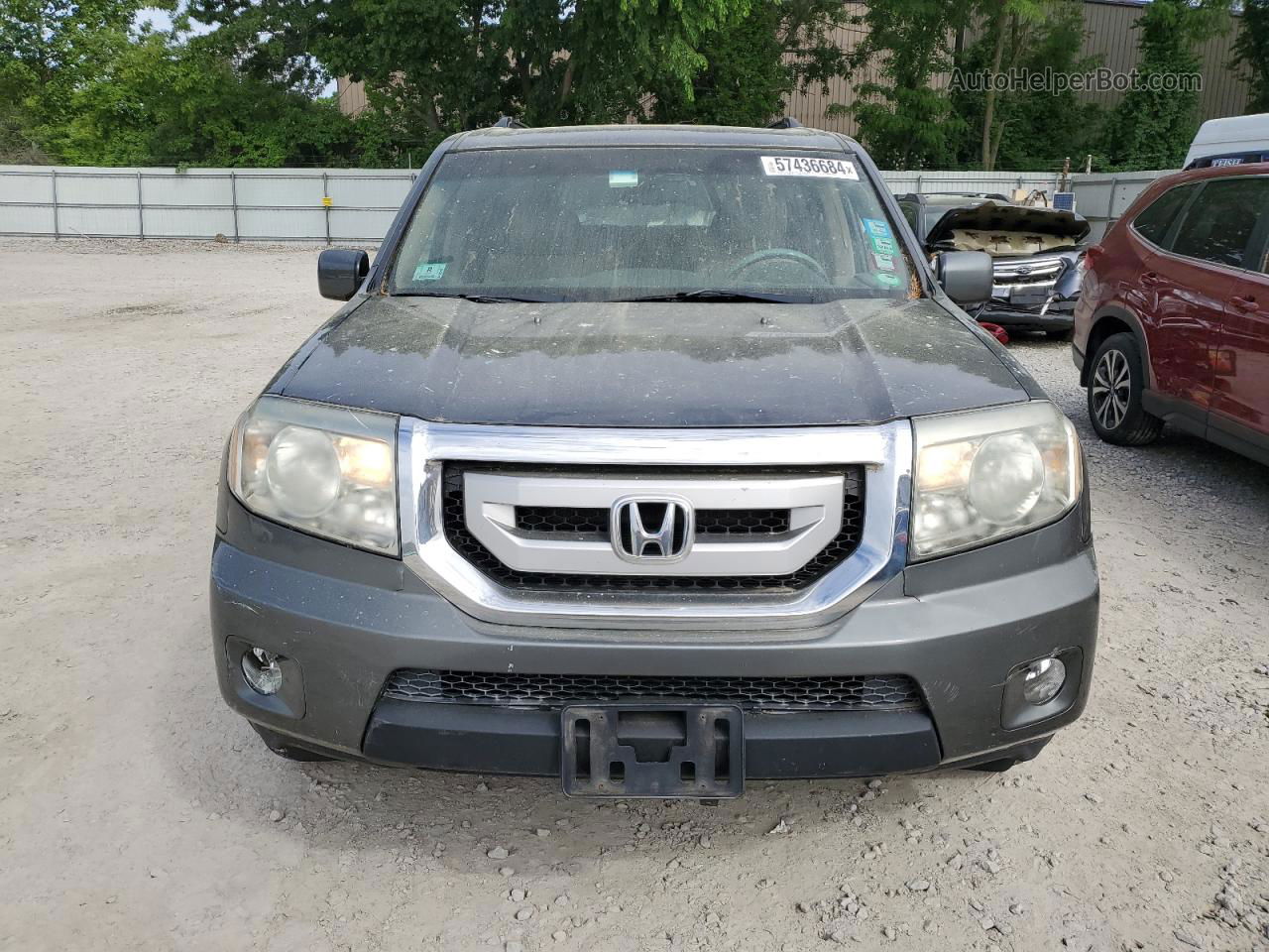 2009 Honda Pilot Exl Charcoal vin: 5FNYF48599B008377