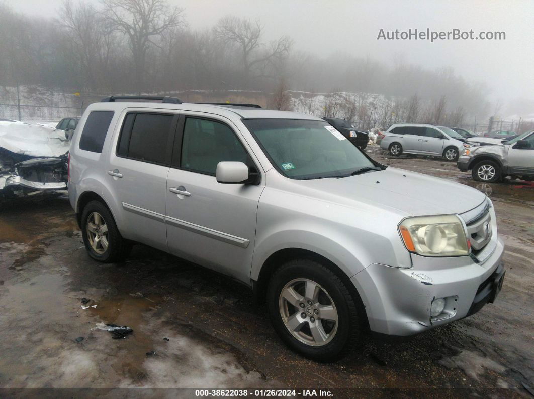 2009 Honda Pilot Ex-l Silver vin: 5FNYF48599B027172