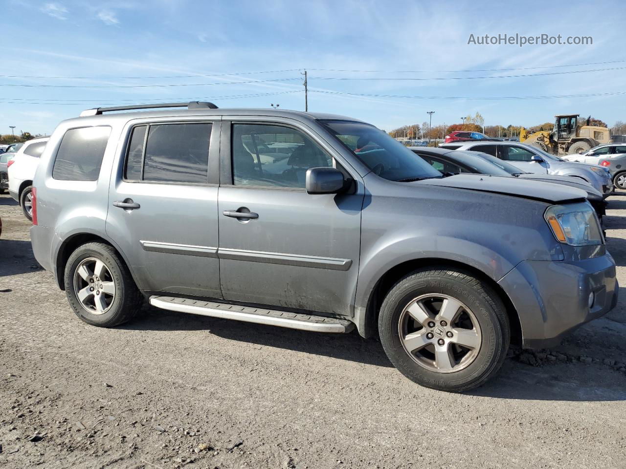 2009 Honda Pilot Exl Gray vin: 5FNYF48599B034249