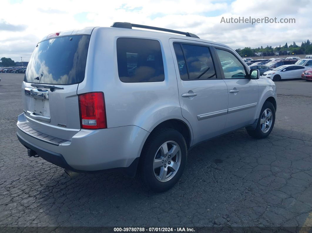 2009 Honda Pilot Ex-l Silver vin: 5FNYF48599B042027