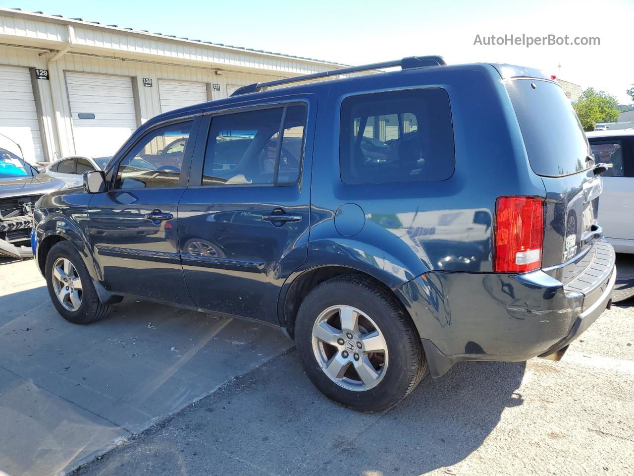 2009 Honda Pilot Exl Blue vin: 5FNYF48599B050113