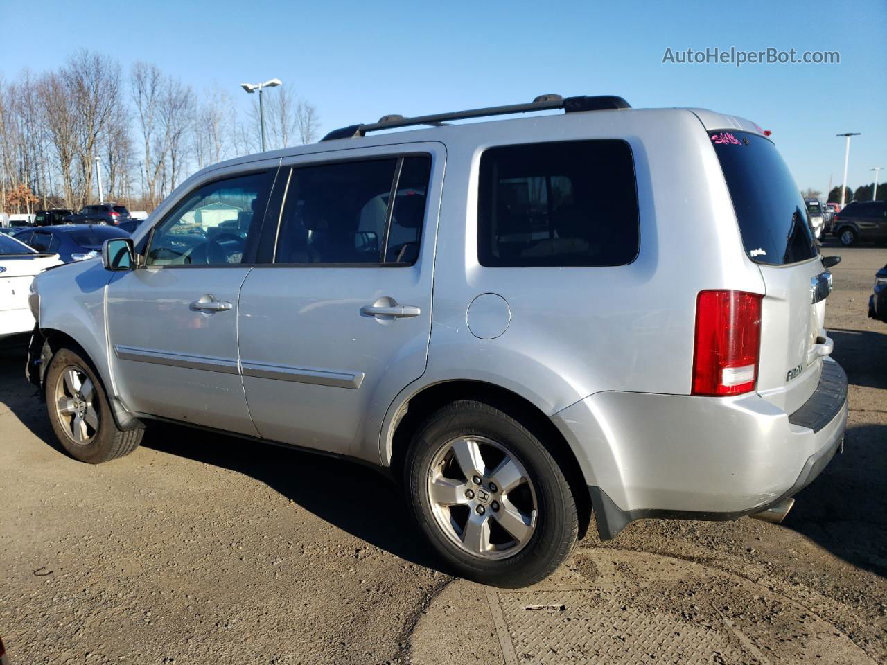 2009 Honda Pilot Exl Silver vin: 5FNYF485X9B003155