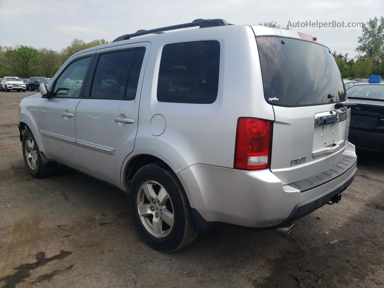 2009 Honda Pilot Exl Silver vin: 5FNYF485X9B003155