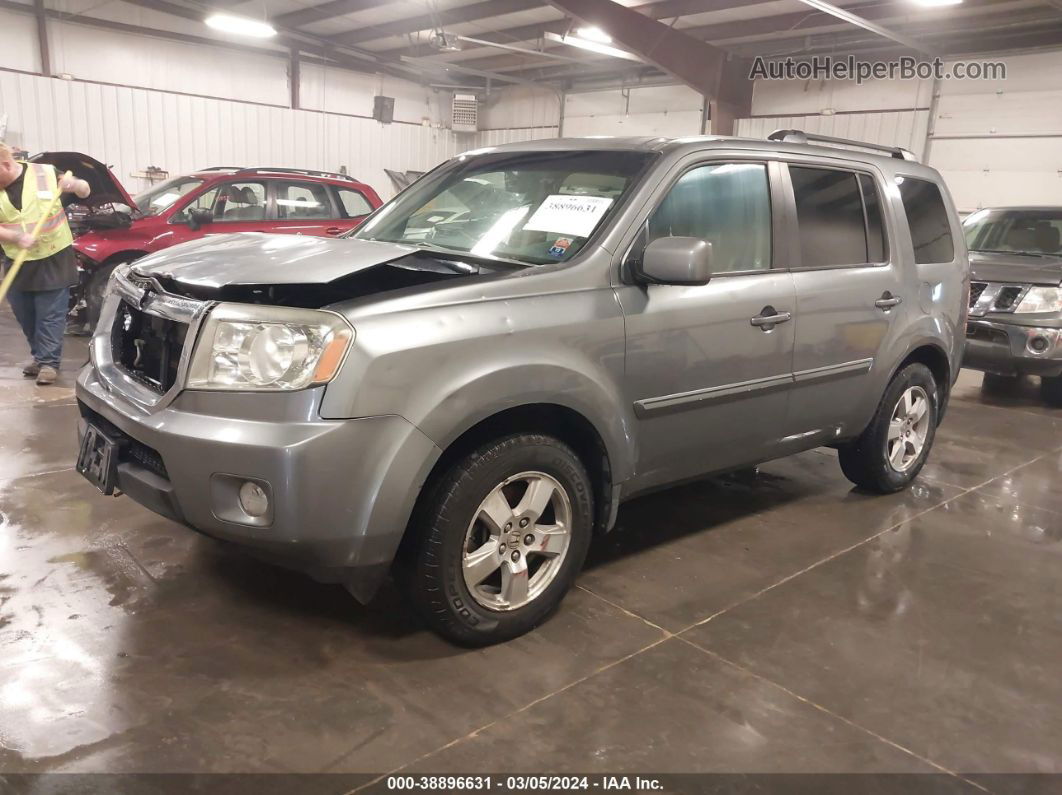 2009 Honda Pilot Ex-l Gray vin: 5FNYF485X9B048595