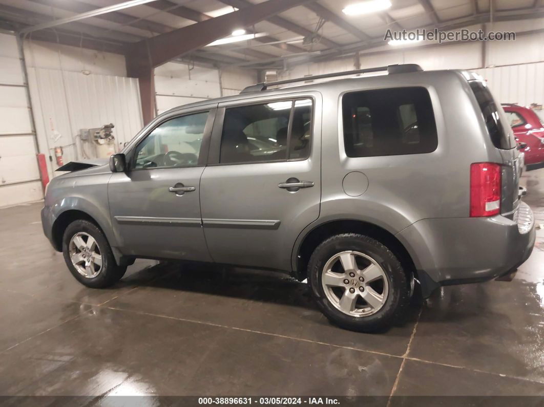 2009 Honda Pilot Ex-l Gray vin: 5FNYF485X9B048595