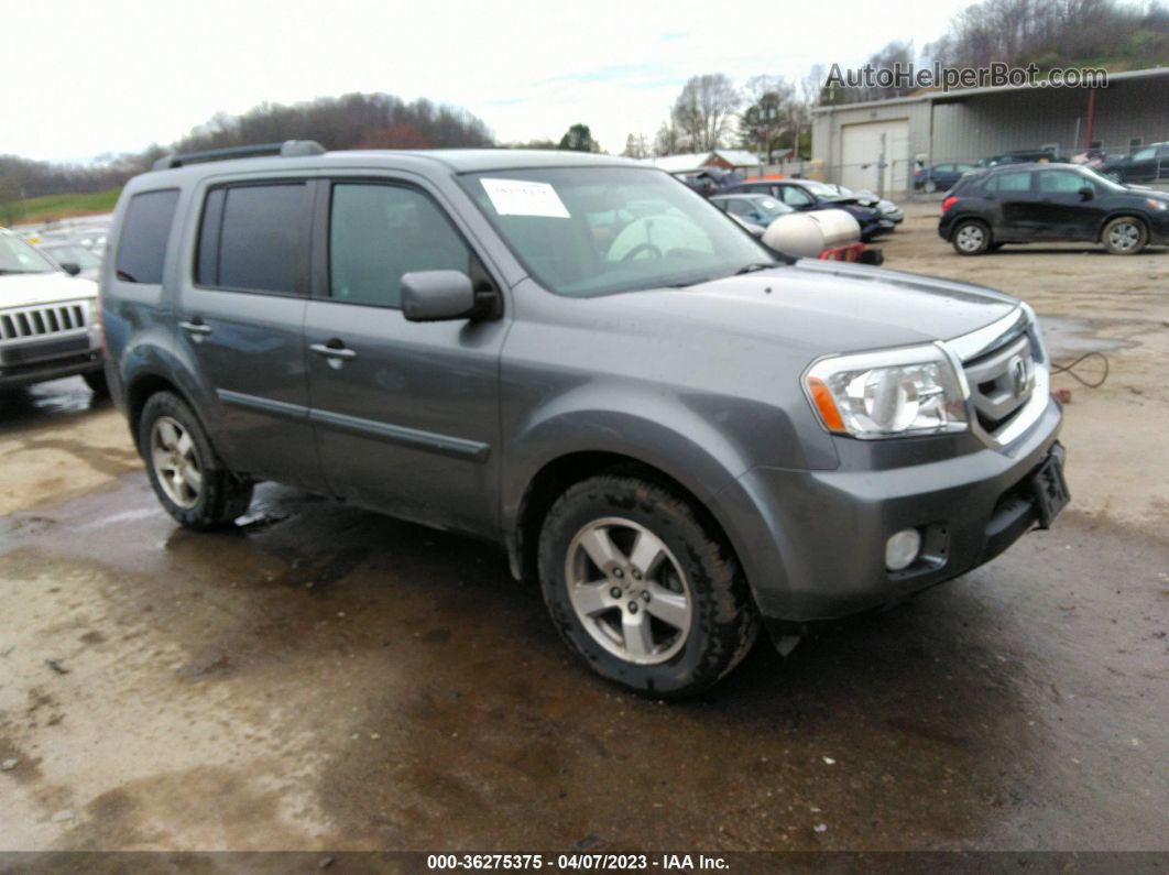 2009 Honda Pilot Ex-l Gray vin: 5FNYF485X9B052372