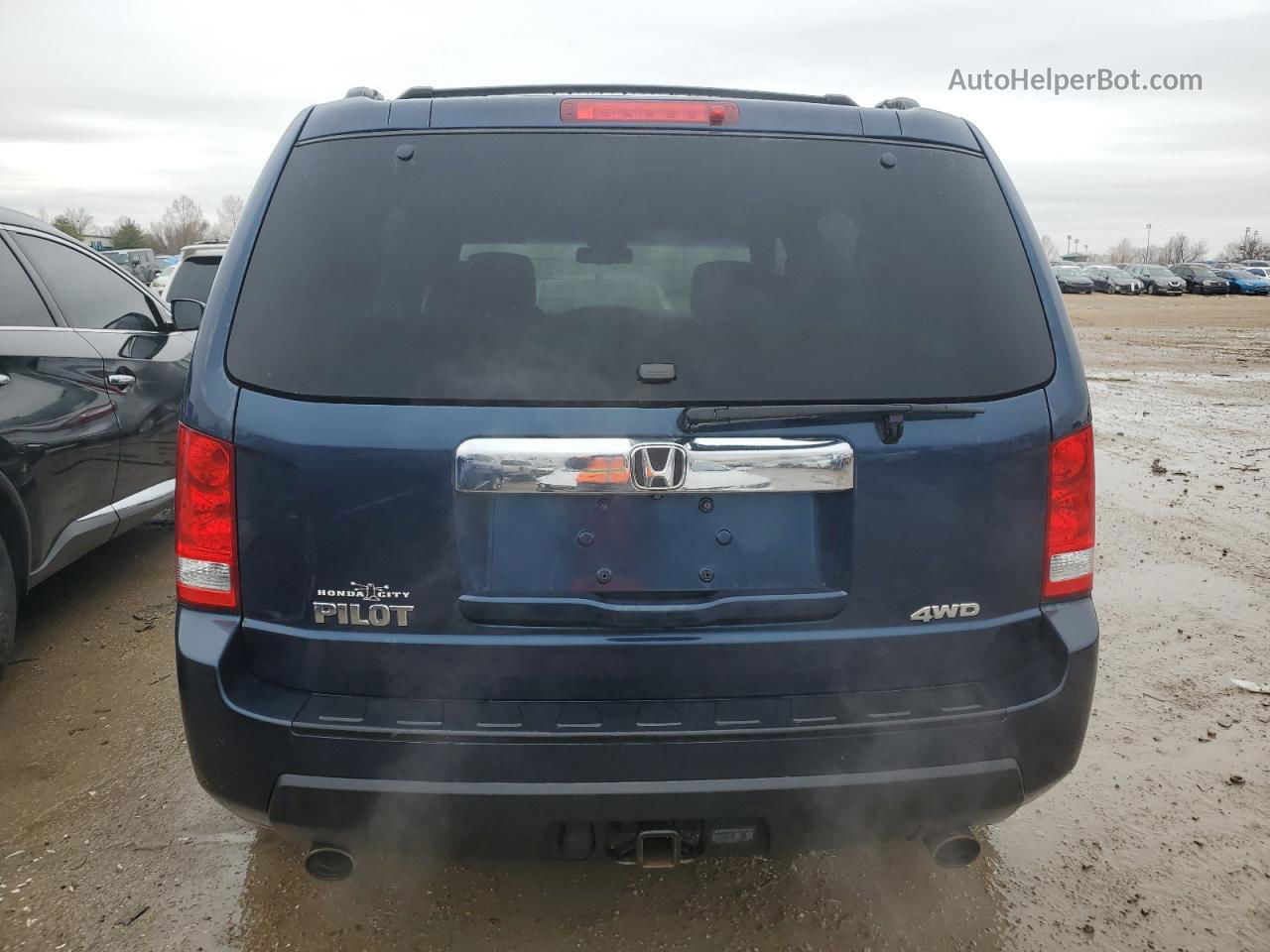 2009 Honda Pilot Exl Blue vin: 5FNYF485X9B052727