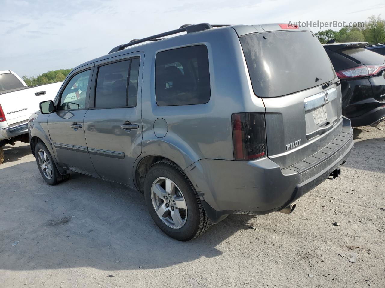 2009 Honda Pilot Exl Gray vin: 5FNYF48609B050445