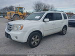 2009 Honda Pilot Ex-l White vin: 5FNYF48609B052423