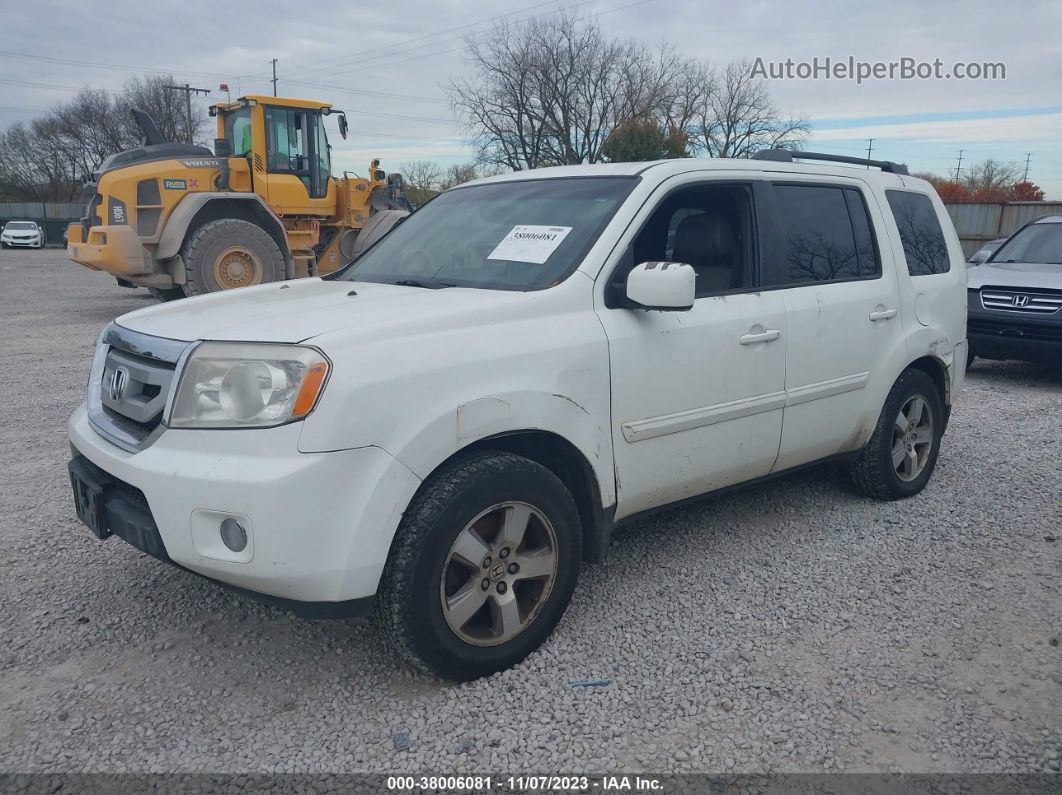 2009 Honda Pilot Ex-l White vin: 5FNYF48609B052423