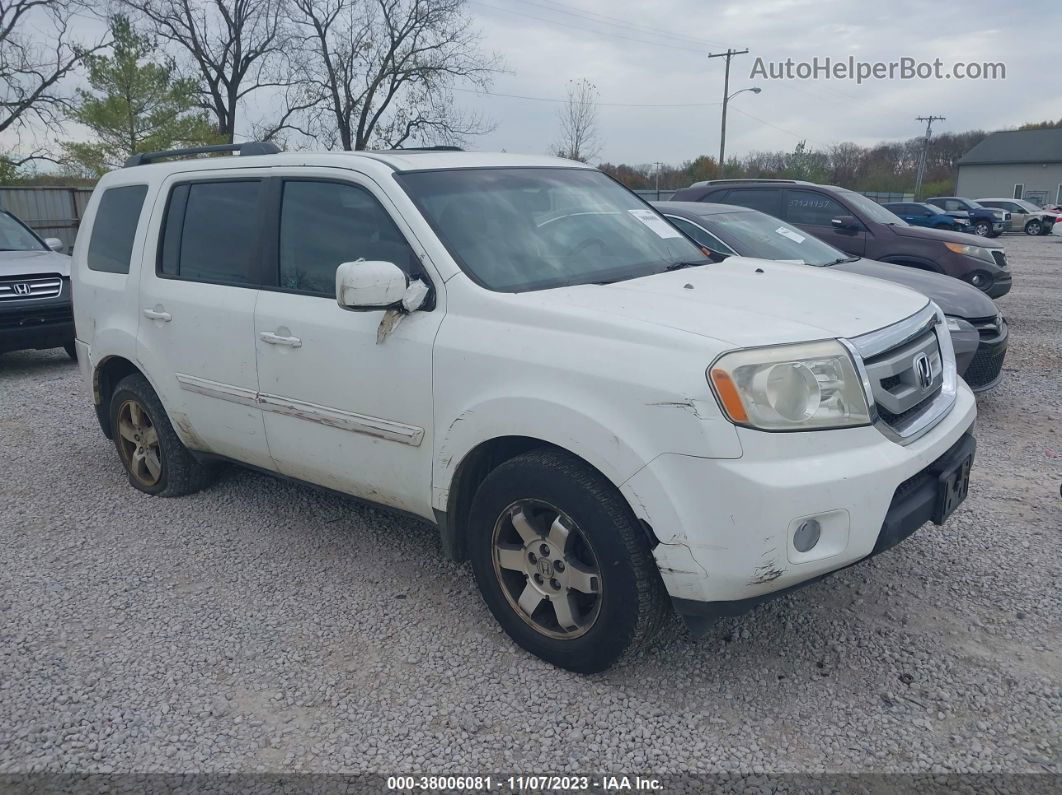 2009 Honda Pilot Ex-l White vin: 5FNYF48609B052423