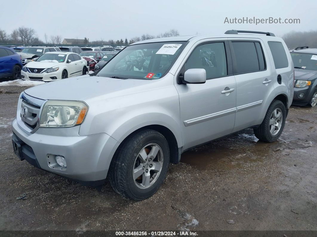 2009 Honda Pilot Ex-l Silver vin: 5FNYF48619B012951