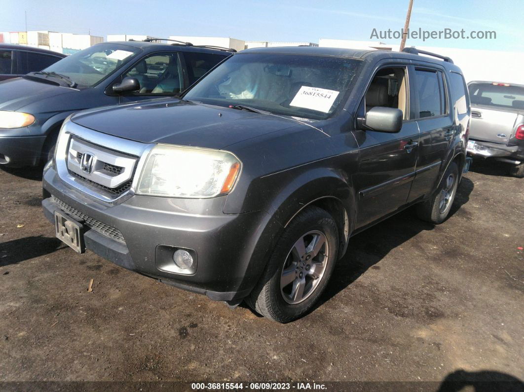 2009 Honda Pilot Ex-l Gray vin: 5FNYF48629B009752