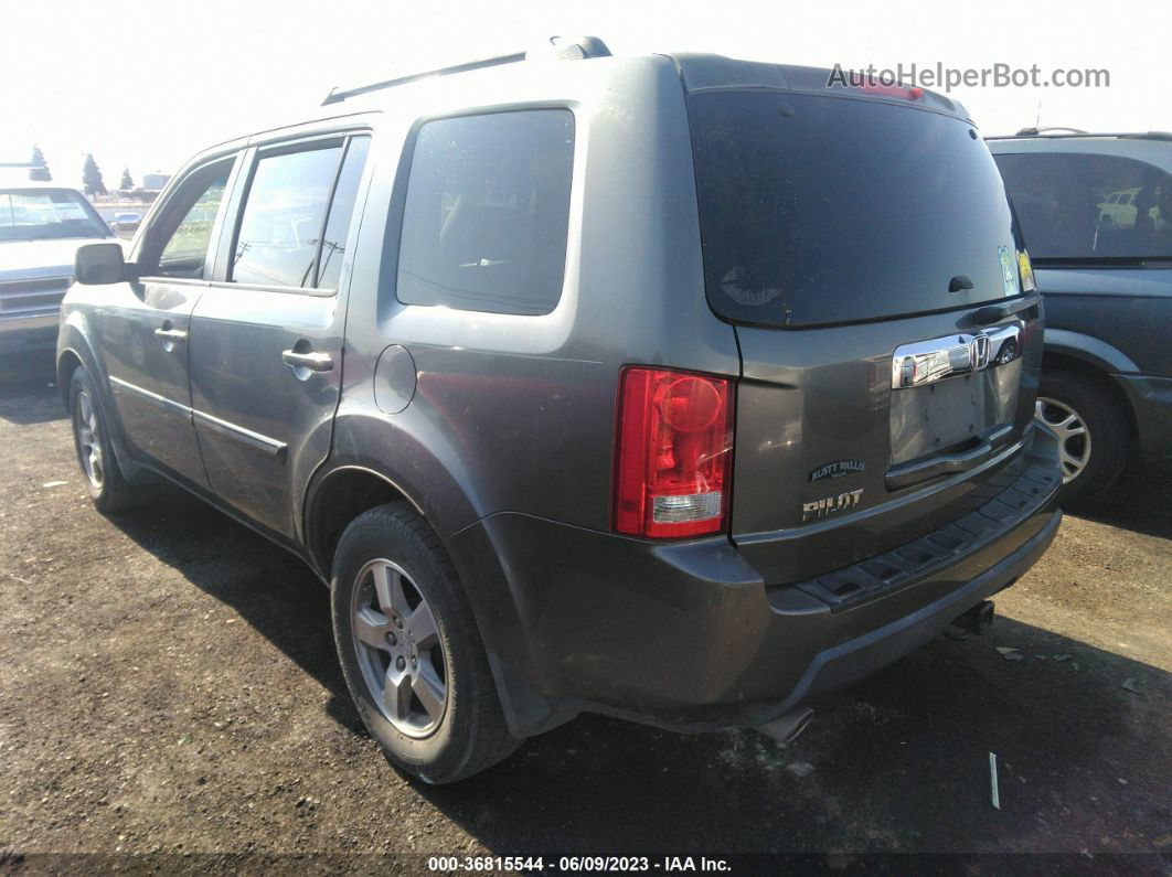 2009 Honda Pilot Ex-l Gray vin: 5FNYF48629B009752