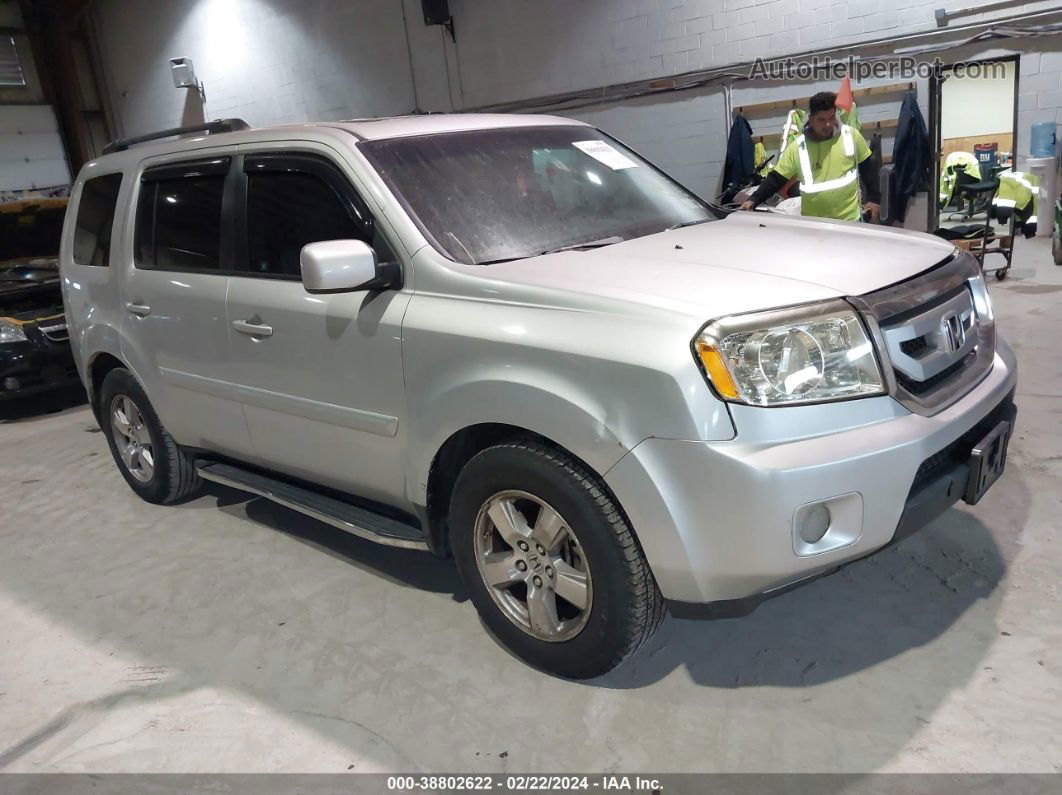 2009 Honda Pilot Ex-l Silver vin: 5FNYF48639B015009