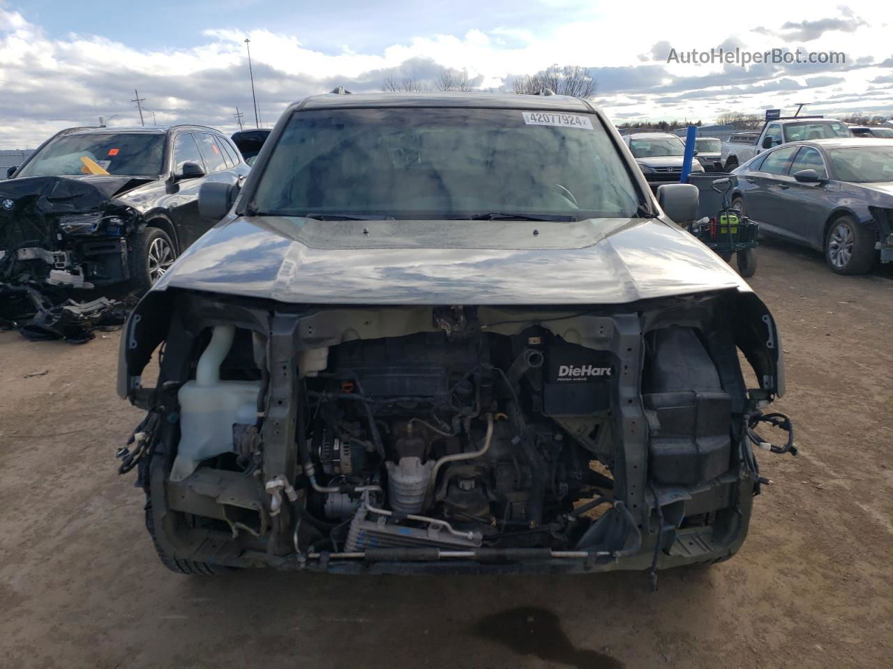 2009 Honda Pilot Exl Серый vin: 5FNYF48639B016788