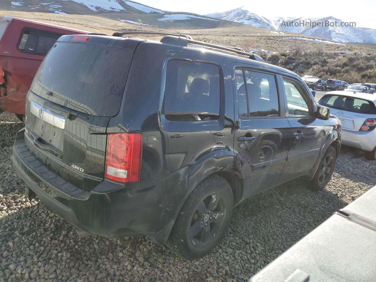 2009 Honda Pilot Exl Black vin: 5FNYF48639B017004