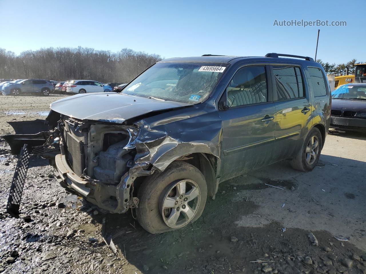 2009 Honda Pilot Exl Gray vin: 5FNYF48639B026432