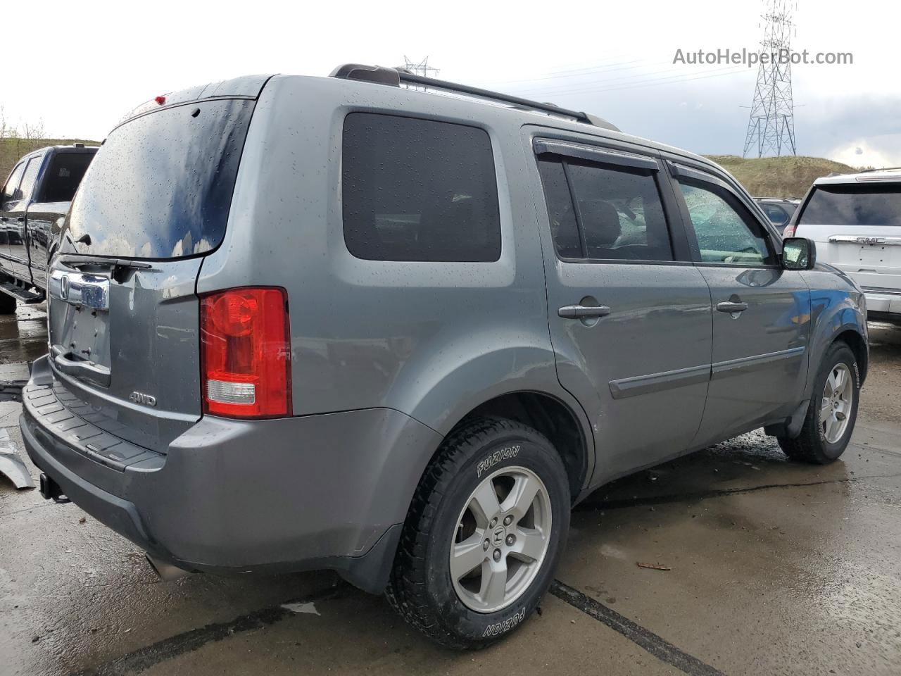 2009 Honda Pilot Exl Gray vin: 5FNYF48639B038001