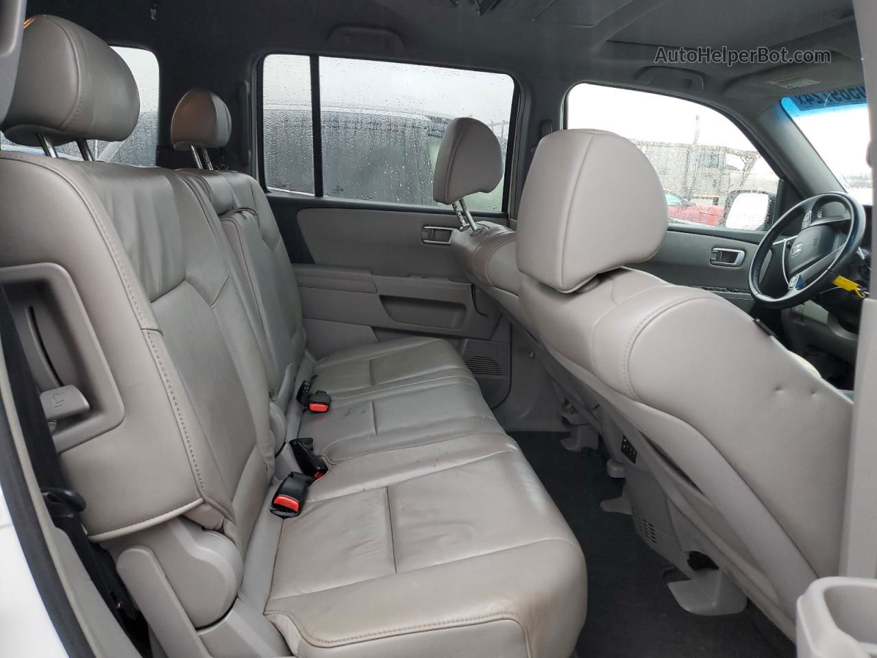 2009 Honda Pilot Exl Белый vin: 5FNYF48649B022910