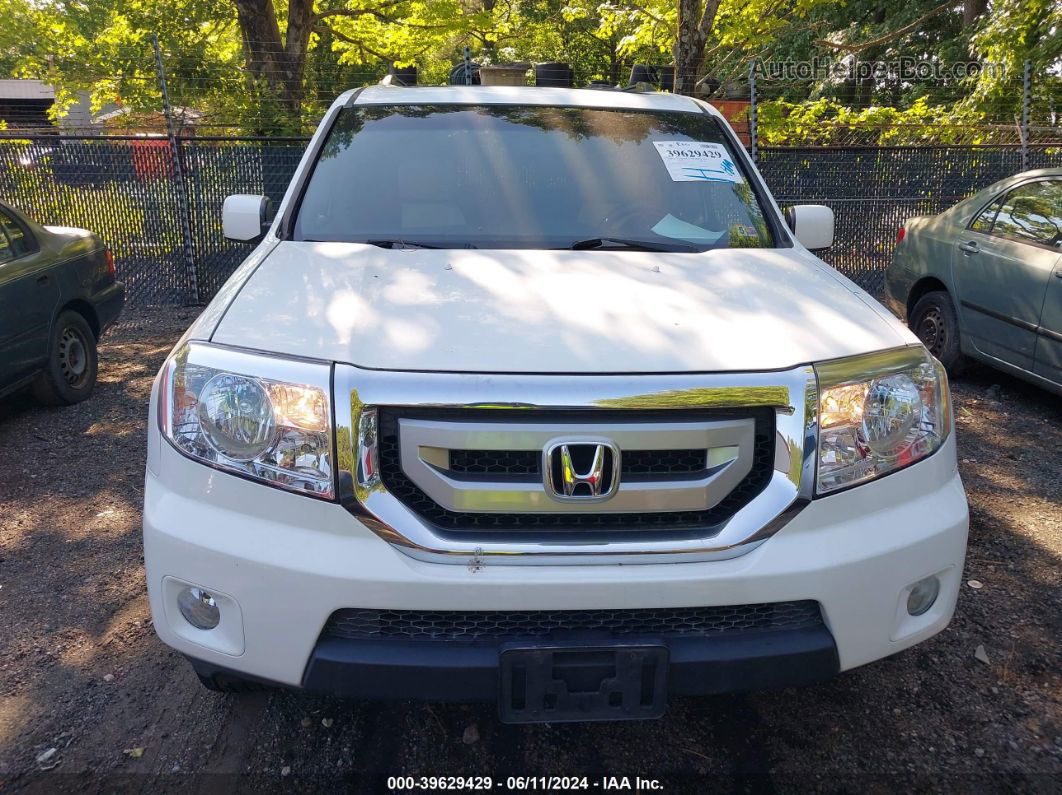 2009 Honda Pilot Ex-l White vin: 5FNYF48659B041921