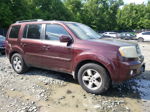 2009 Honda Pilot Exl Burgundy vin: 5FNYF48659B046715