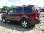 2009 Honda Pilot Exl Бордовый vin: 5FNYF48659B046715