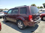 2009 Honda Pilot Exl Burgundy vin: 5FNYF48659B055530