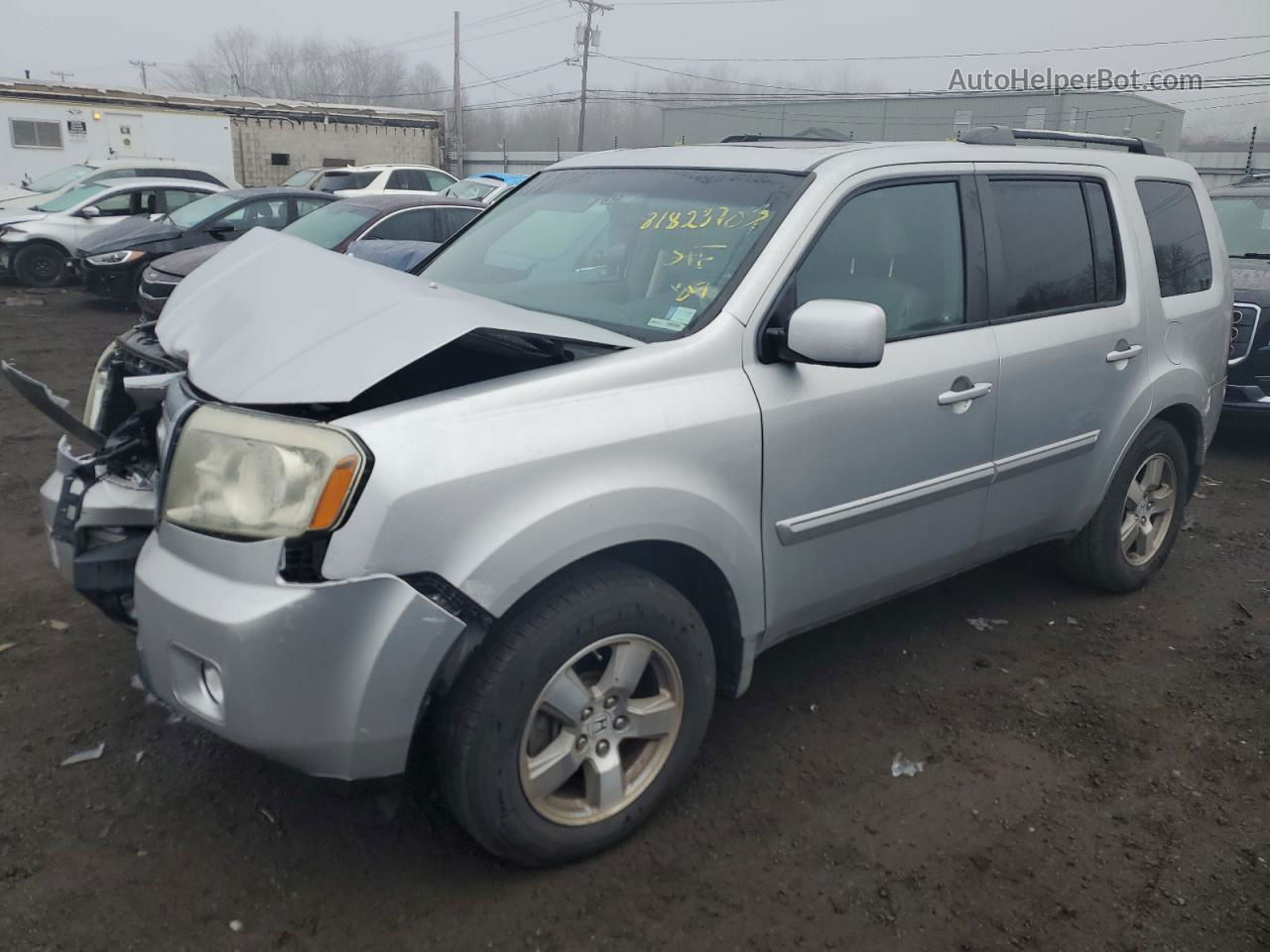 2009 Honda Pilot Exl Silver vin: 5FNYF48669B011150