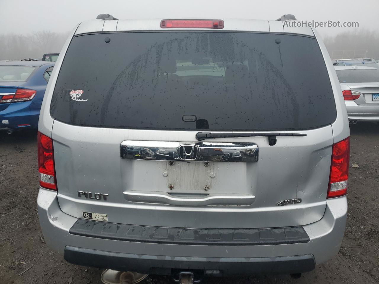 2009 Honda Pilot Exl Silver vin: 5FNYF48669B011150