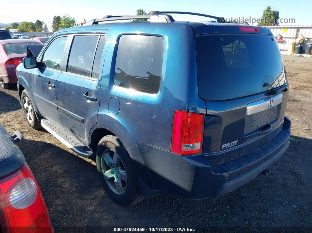 2009 Honda Pilot Ex-l Blue vin: 5FNYF48679B025400