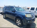 2009 Honda Pilot Ex-l Blue vin: 5FNYF48679B033013