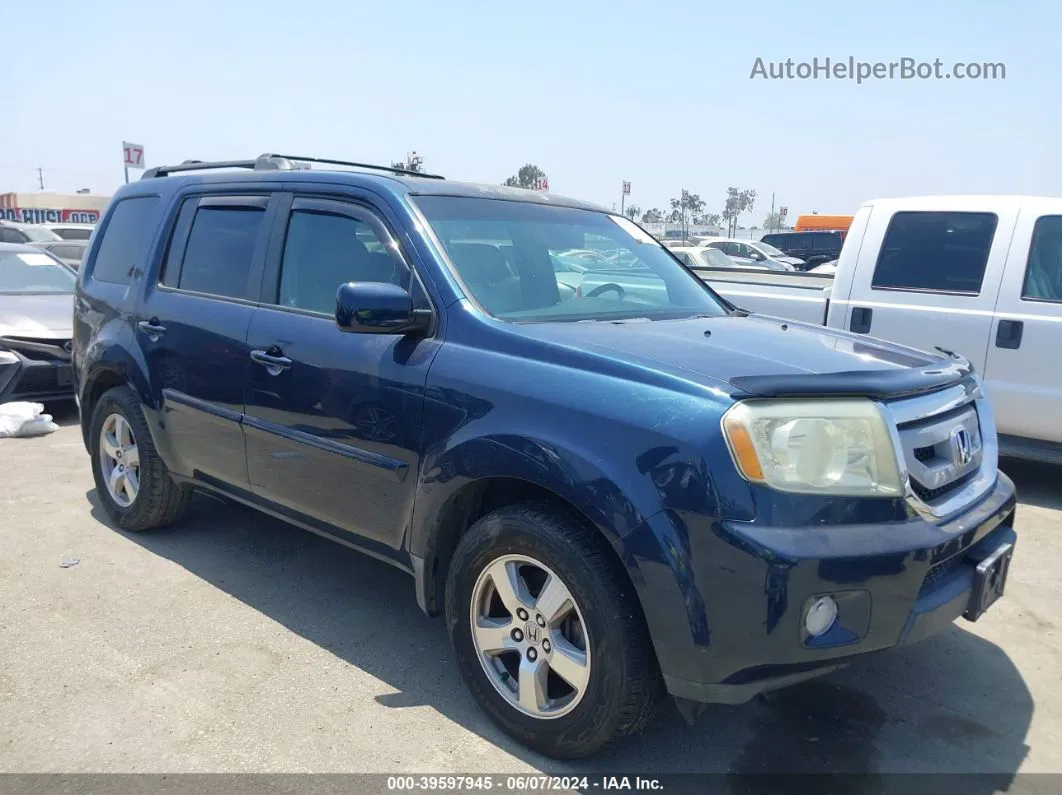 2009 Honda Pilot Ex-l Blue vin: 5FNYF48679B033013